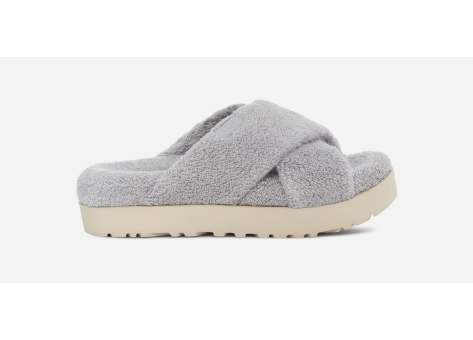 UGG Sugar Terry Cross Slide (1126385-MGR) grau