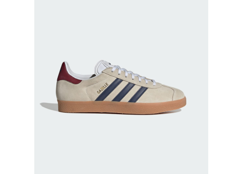 adidas Gazelle Beige Dark Blue Collegiate Burgundy (IE0546) beige