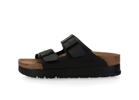Birkenstock Arizona PAP Flex Platform Birko Flor (1027395) schwarz