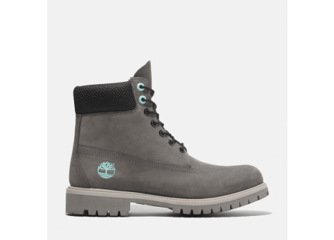 Timberland 6 In Waterproof Md Grey Nubuck Premium Boot (TB0A2P6WEL81) grau