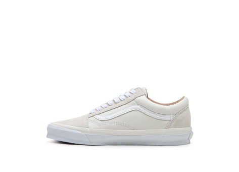 Vans old skool shop premium leather white