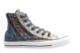 Converse Chuck Taylor All Star Double Zip Hi Blue Plaid womens (549575C) bunt 3