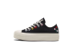 Converse Chuck Taylor All Star Lift Platform Low Floral Embroidery (A02566C) schwarz 2