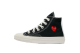 Converse Play Comme des Single Heart Chuck 70 PS Garcons (A08802C) schwarz 1