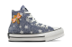 Converse X CORALINE Chuck Taylor All Star EVA Lift Junior High Top Fresh Blueberry (A12354C) blau 1