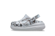 Crocs Classic Crush Disco Clog Clear Bue (208121-0ZT) weiss 1