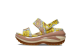 Crocs Mega Crush Retro Floral Sandals Vanilla Cork (208966-1LQ) bunt 1