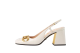 Gucci Chunky mid heel slingback with Horsebit (643892-C9D00-9022) weiss 1