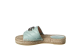 GUCCI Double g Straw Woven Mint Green Slippers (628106-BKO00-3926) blau 2