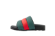 GUCCI Padded Web Sandals Green and Nylon (700320-UFR30-3060) bunt 1