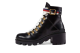 Gucci Sylvie Series Webbing Leather Ankle (481156-DKS30-1159) schwarz 1