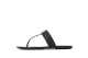 GUCCI Thong Sandal With Double G Leather (497444-A3N00-1000) schwarz 2