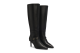 HUGO BOSS Kniehohe Boots aus strukturiertem Leder mit Schnalle (50573765001) schwarz 2