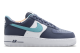 Nike Air Force 1 07 LV8 EMB Thunder Washed Teal Low Blue (DM0109 400) bunt 3