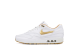 Nike Air Max 1 FB Woven Metallic Gold (616315-102) weiss 3