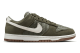 Nike Dunk Low Premium SE Woven Medium Olive Gum (IB6161-200) verde 1