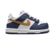 Nike Dunk Low Midnight Navy Wheat TD (FB9107 111) bunt 4
