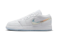 Jordan 1 Low SE GS Swoosh Glitter (FQ9112-100) weiss 6