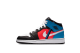 Jordan 1 Mid GS Color Ribbons Tri (CV4891-001) bunt 5