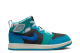 Jordan 1 Mid PS School Anthracite Aquatone New Emerald Glacier Blue (FJ9481 004) bunt 4
