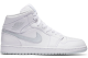 Jordan 1 Retro Mid Platinum Swoosh Pure (554724-108) weiss 3