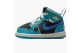 Jordan 1 Mid td School Anthracite Aquatone New Emerald Glacier Blue (FJ9480-004) bunt 1