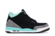 Jordan 3 Retro Bleached Turquoise Mint (441140-045) schwarz 3