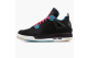 Jordan 4 Retro Vivid Dynamic Blue GS (487724-019) schwarz 2