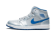Jordan 1 Mid Wolf Grey Sport Blue (554724-025) grau 2