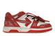 Off-White Out Of Office OOO Low Tops Vintage Distressed Leather (OMIA189F22LEA0110125) rot 1