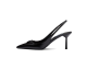 Prada Patched Logo Brushed Leather Slingback Heels (1I901M_055_F0002_F_075) schwarz 2
