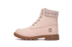 Timberland Lindon Woods 6 Inch Waterproof Boot Nubuck and Printed Collar (A2BBR662) pink 2