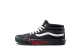 Vans Sk8 Mid Flame Cut Out (VN0A3MV8UQZ) schwarz 2