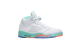Jordan 5 Retro Light Aqua GS (440892-100) weiss 4