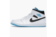 Jordan 1 Mid Laser Blue (554724-141) weiss 2
