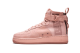 Nike SF Air Force 1 Mid Coral Stardust Suede (AJ9502-600) pink 2