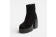 Buffalo HEART BOOTIE STACK VEGAN SUEDE (1100169) negro 2