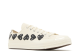 Converse Comme des Garçons PLAY x Converse Chuck 70 Low White Multi Heart (A08150C) beige 3