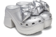 Crocs Siren Metallic Bow Clogs Silver (210050-0P1) silber 2