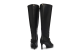 HUGO BOSS Kniehohe Boots aus strukturiertem Leder mit Schnalle (50573765001) schwarz 5