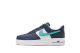 Nike Air Force 1 07 LV8 EMB Thunder Washed Teal Low Blue (DM0109 400) bunt 1