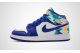 Jordan 1 Mid Geometric Print GS (555112-105) weiss 1