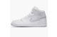 Jordan 1 Retro Mid Platinum Swoosh Pure (554724-108) weiss 2
