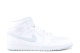 Jordan 1 Retro Mid Platinum Swoosh Pure (554724-108) weiss 5