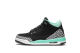 Jordan 3 Retro Bleached Turquoise Mint (441140-045) schwarz 1