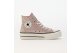 Converse Chuck Taylor All Star Lift Platform Glitter Dusty Cinder Egret (A09422C) grau 3