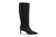 HUGO BOSS Kniehohe Boots aus strukturiertem Leder mit Schnalle (50573765001) schwarz 1
