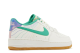 Nike Air Force 1 LV8 3 GS Low Heel Stitch Sail Stadium Green (FJ7540 100) weiss 6