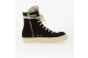 Rick Owens Denim Shoes Vegan Sneaks Milk (DU01F4807 DO 91) nero 3