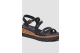 s.Oliver Modische Ledersandalen mit Plateausohle (6010089.001) schwarz 3